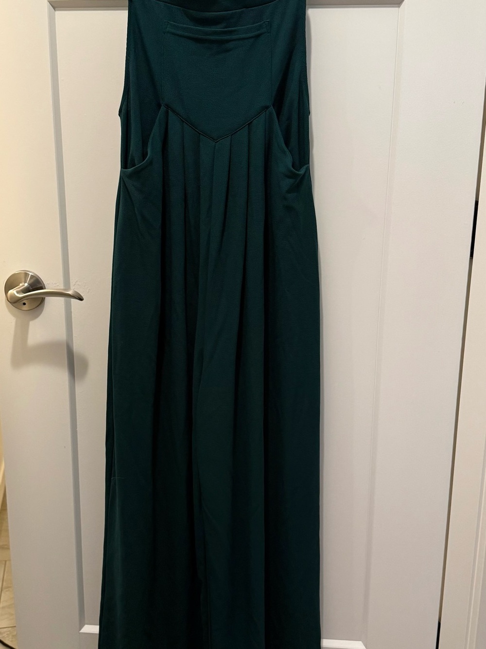 HALARA Dark Teal Green Maxi Dress with Pockets